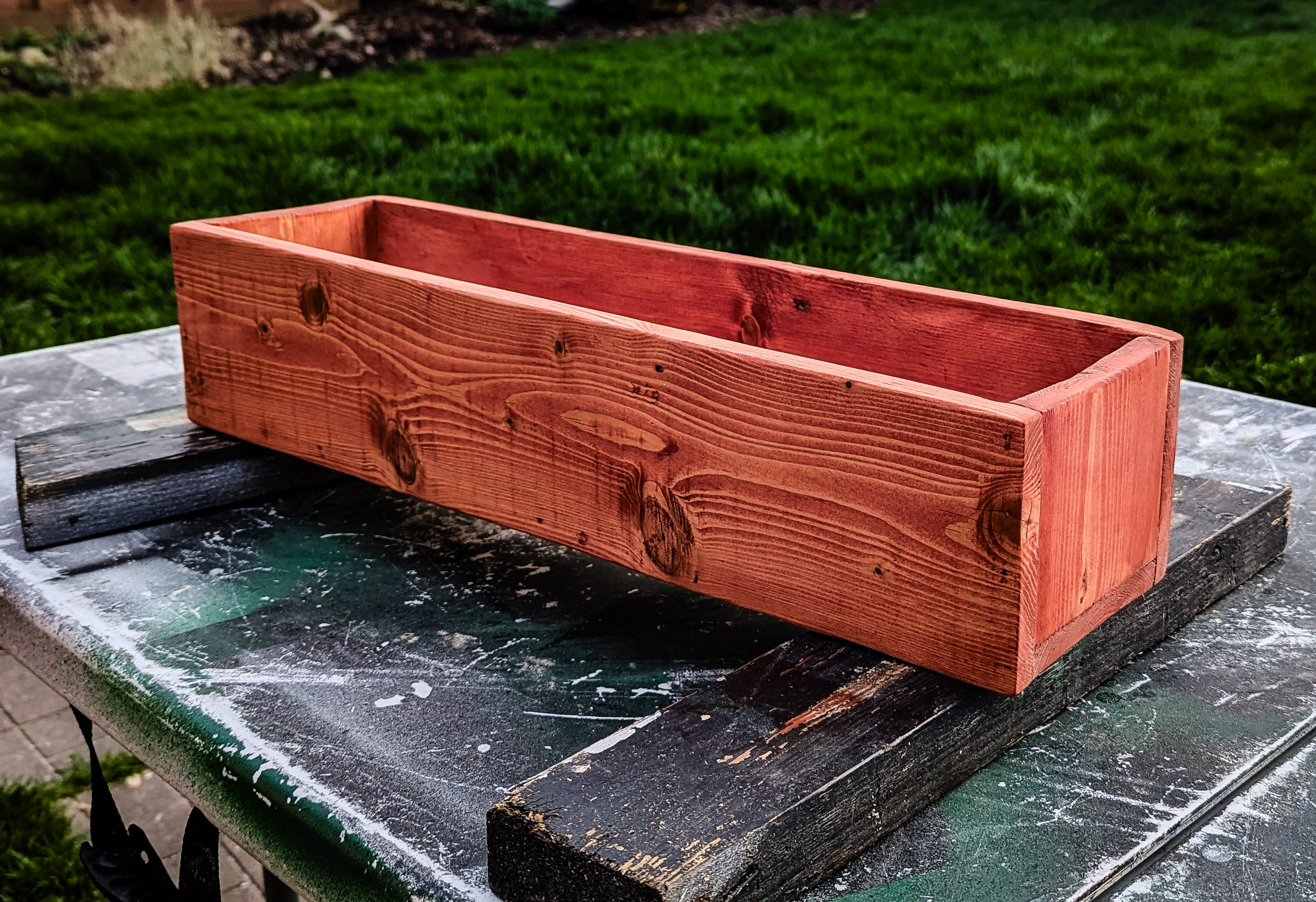 Finished planter box